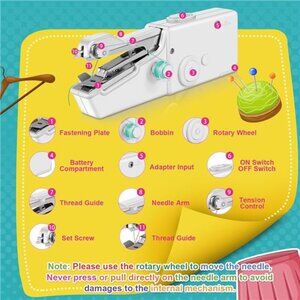 Handheld Sewing Machine with Accessories Kit,Mini Sewing Machine